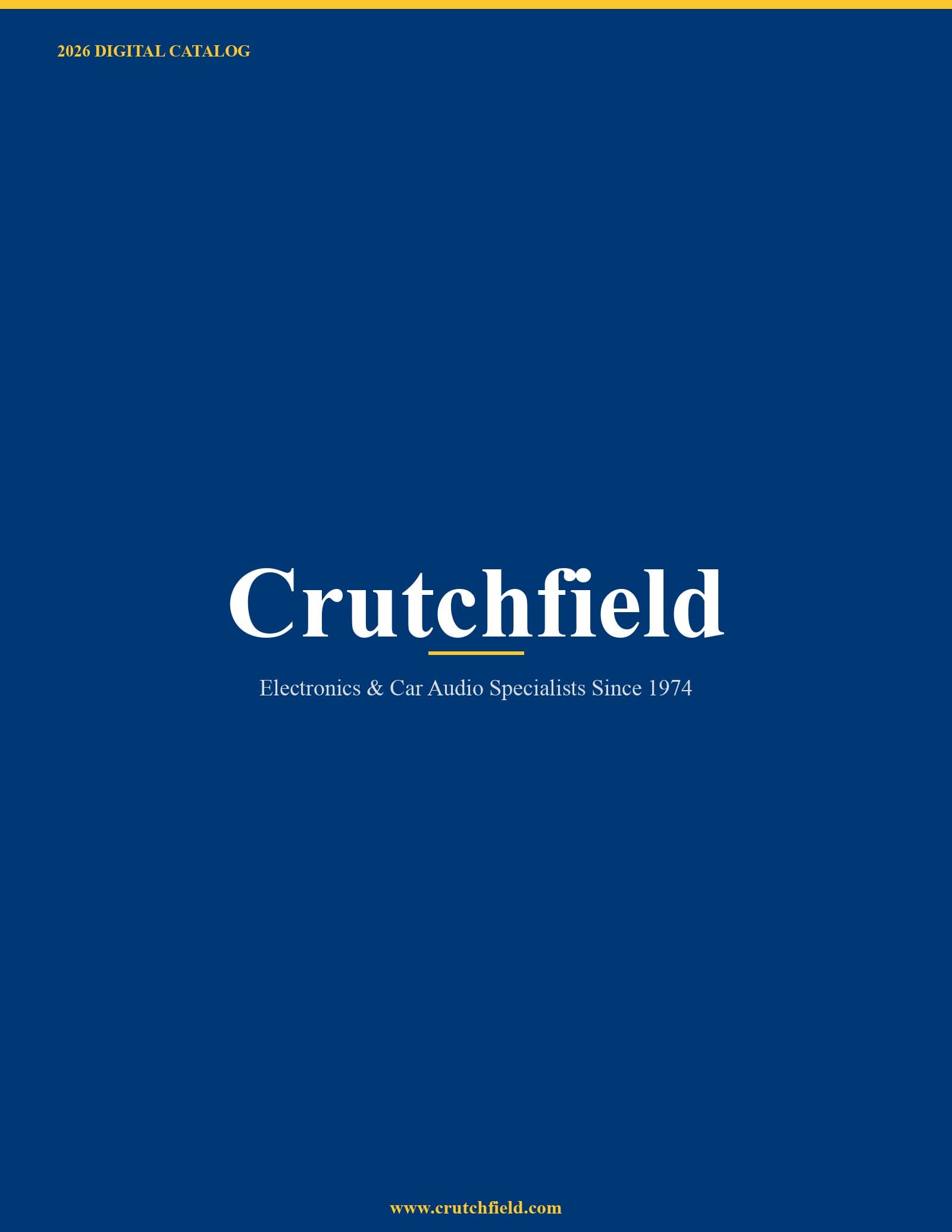 Crutchfield 2026 Catalog